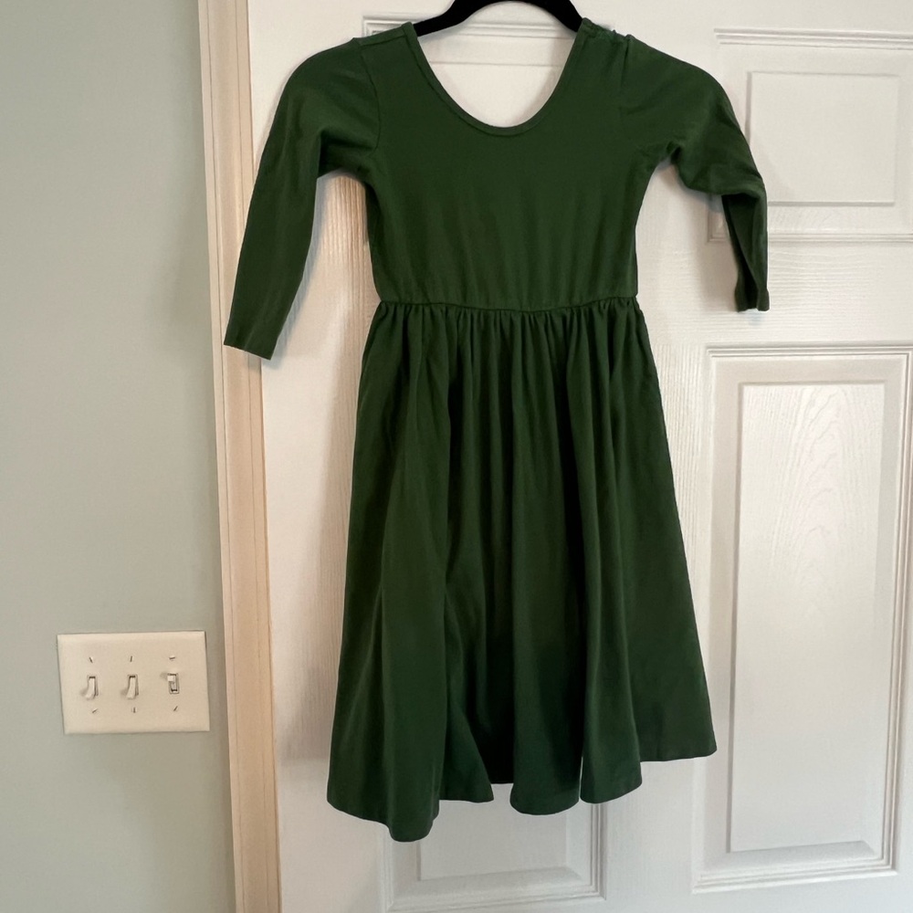 Alice and Ames Green Kids Dress